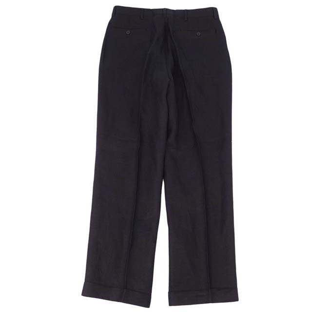 美品 ラルフローレン パープルレーベル RALPH LAUREN PURPLE LABEL セットアップ スーツ リネン ジャケット パンツ メンズ C94-W82-T175(L相当) ブラック