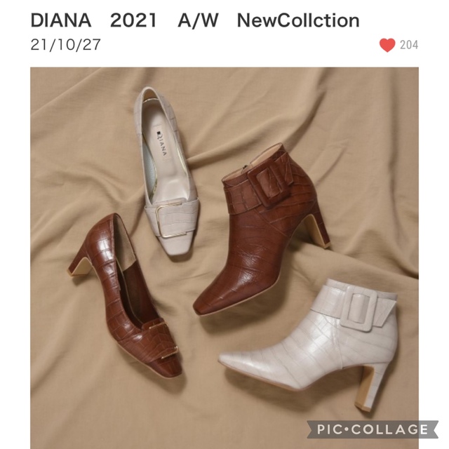 ✤ダイアナ DIANA クロコカタオシ バックルショートブーツ✤23.5㌢✤