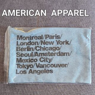 アメリカンアパレル(American Apparel)の未使用AMERICAN  APPAREL コットンクラッチバック 小物入れ(クラッチバッグ)