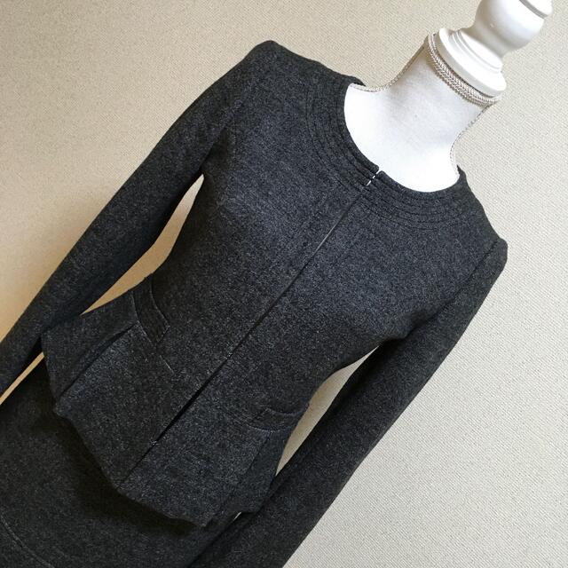 MICHEL KLEIN - 【超美品】ミッシェルクラン* スカートスーツ ノー
