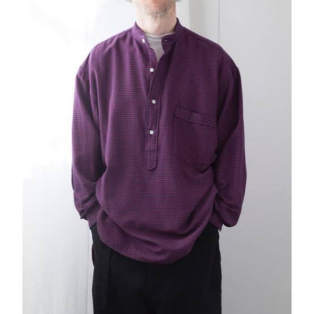 COMOLI(コモリ)のCOMOLI（コモリ）ウールシルク P/O シャツ メンズのトップス(Tシャツ/カットソー(半袖/袖なし))の商品写真