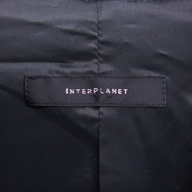 INTERPLANET(インタープラネット)のインタープラネット INTERPLANET テーラード ジャケット アウター 黒 レディースのジャケット/アウター(その他)の商品写真