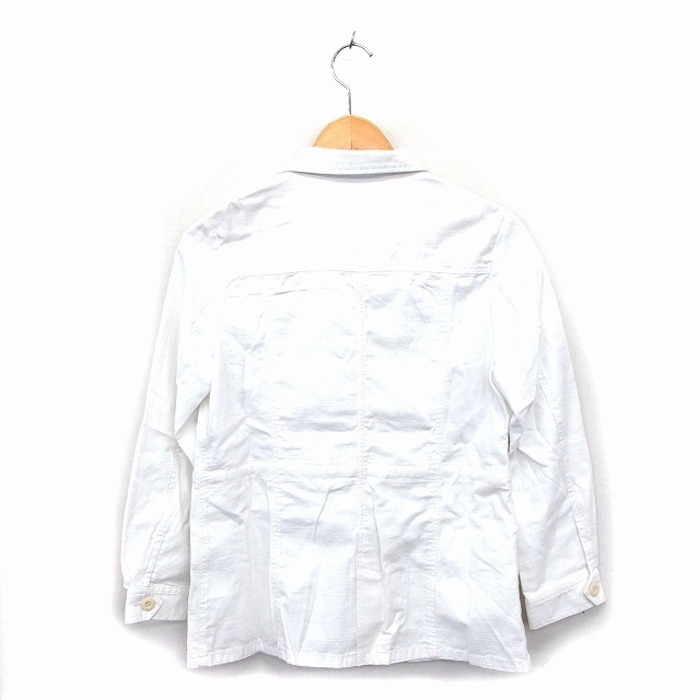 Simplicite(シンプリシテェ)のシンプリシテェ シャツジャケット ブルゾン アウター コットン 綿 比翼仕立て  レディースのジャケット/アウター(ブルゾン)の商品写真