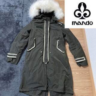 MANDO - mando マンドー　レディース　モッズコート　ライナー付き　Sサイズ