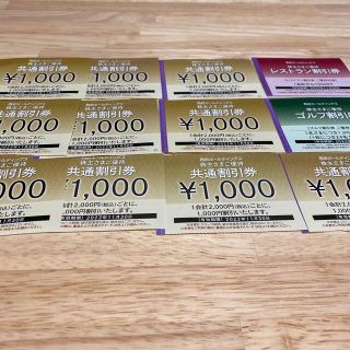 西武ホールディングス株主優待券10000円分(その他)