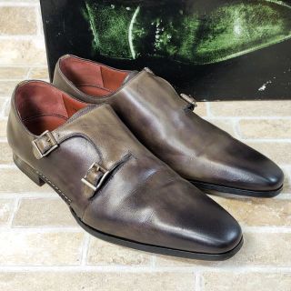 マグナーニ オパンカ ダブルモンクストラップ ドレスシューズ 40