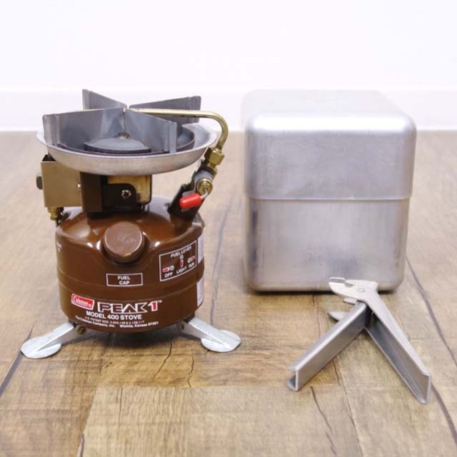 美品 コールマン Coleman PEAK1 MODEL400 STOVE クッカーケース付き