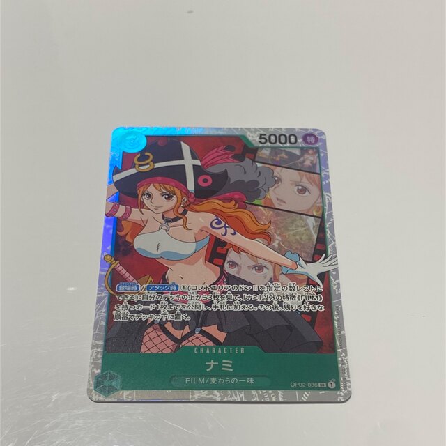 ONE PIECE(ワンピース)のナミ　SR ワンピース　頂上決戦 エンタメ/ホビーのトレーディングカード(シングルカード)の商品写真