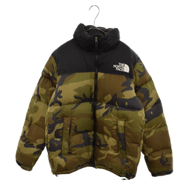 559センチ肩幅THE NORTH FACE ザノースフェイス Novelty Nuptse Jacket ノベルティーヌプシジャケット ジップアップダウンブルゾン カモフラ カーキ ND91842