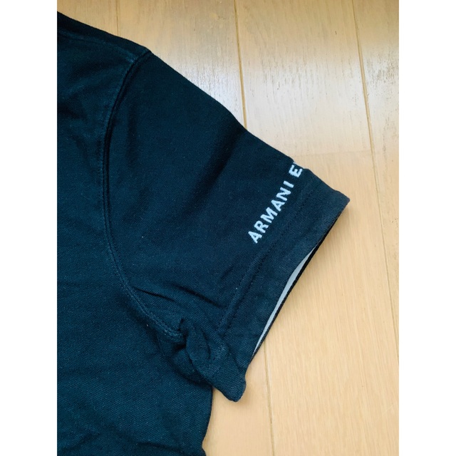 ARMANI EXCHANGE(アルマーニエクスチェンジ)のARMANIエクスチェンジ　ポロシャツ　ブラック　XS メンズのトップス(ポロシャツ)の商品写真