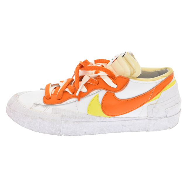 310センチワイズNIKE ナイキ ×sacai  BLAZER LOW BRITISH TAN サカイ ブレザー ローカットスニーカー ホワイト/オレンジ DD1877-100 US10