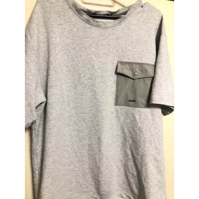 グレー ポケット ロゴ Tシャツ メンズのトップス(Tシャツ/カットソー(半袖/袖なし))の商品写真