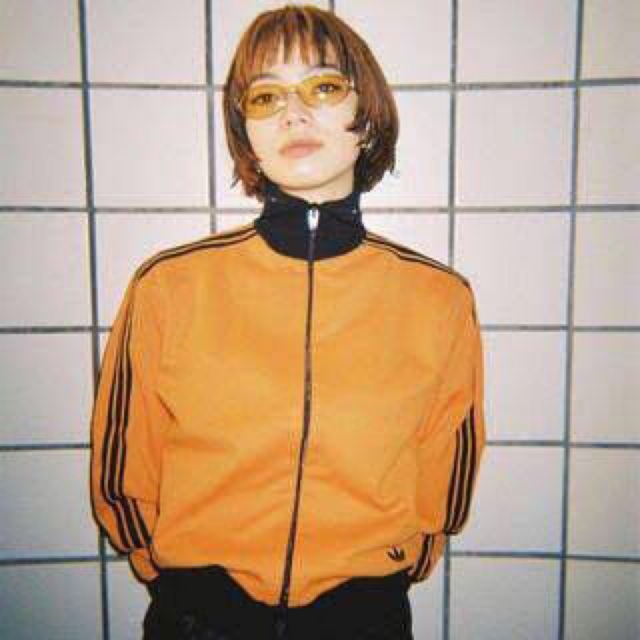 adidas トラックジャケット ジャージ 70s デサント オレンジ サイズ5