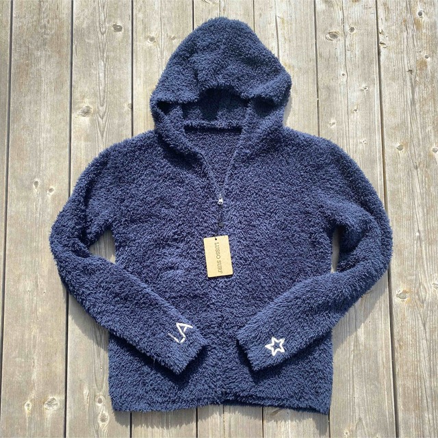 STANDARD CALIFORNIA(スタンダードカリフォルニア)の西海岸系⭐︎LUSSO SURF 刺繍ボアパーカー　ネイビー　Mサイズ☆RVCA メンズのトップス(パーカー)の商品写真