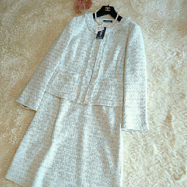 NEWYORKER - 新品タグ付き☆定価55000 NEWYORKER☆ツイードスーツ