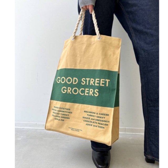 L'Appartement DEUXIEME CLASSE(アパルトモンドゥーズィエムクラス)のアパルトモン　グッドグリーフ  GOOD STREET GROCERS  レディースのバッグ(トートバッグ)の商品写真