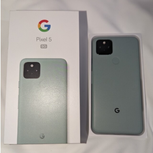 愛知　Google Pixel 5 Sorta Sage 128GB 緑