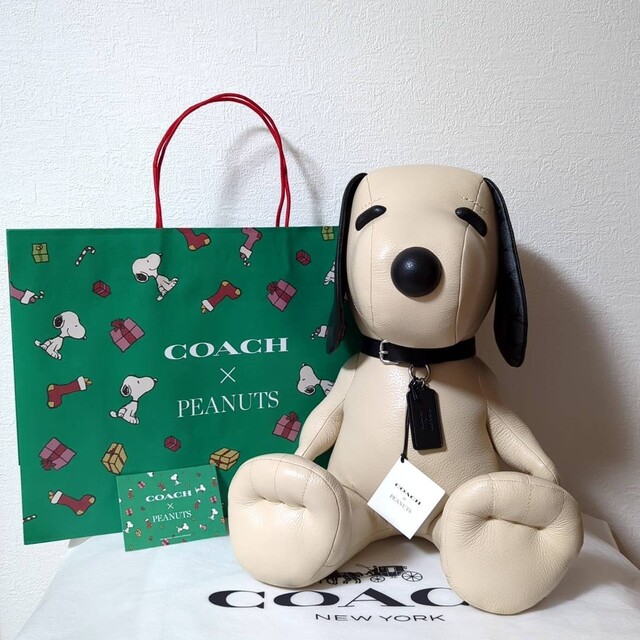 COACH PEANUTS コラボ スヌーピー ドール ぬいぐるみ コーチ-