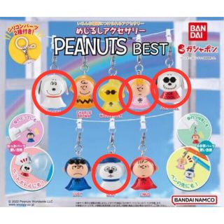 スヌーピー(SNOOPY)のPEANUTS めじるしアクセサリー 5種(キャラクターグッズ)