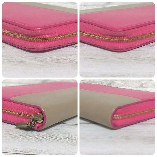 ✨限定✨CELINE セリーヌ 長財布 ラージジップ バイカラー ピンク ✨限定✨CELINE セリーヌ 長財布 ラージジップ バイカラー ピンク