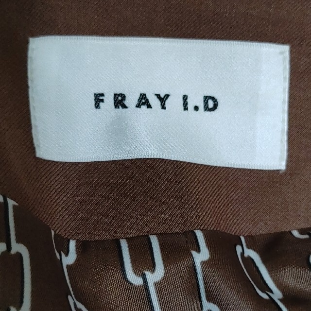 FRAY I.D バックドレープ トレンチコート ブラウン