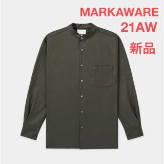 マーカウェア(MARKAWEAR)の【新品】MARKAWARE 21AW バンドカラーシャツ(シャツ)