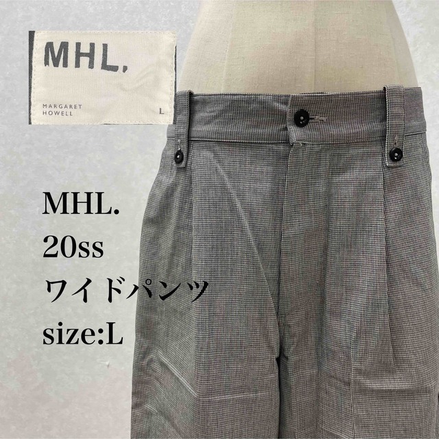 美品】MHL. マーガレットハウエル ワイドパンツ-