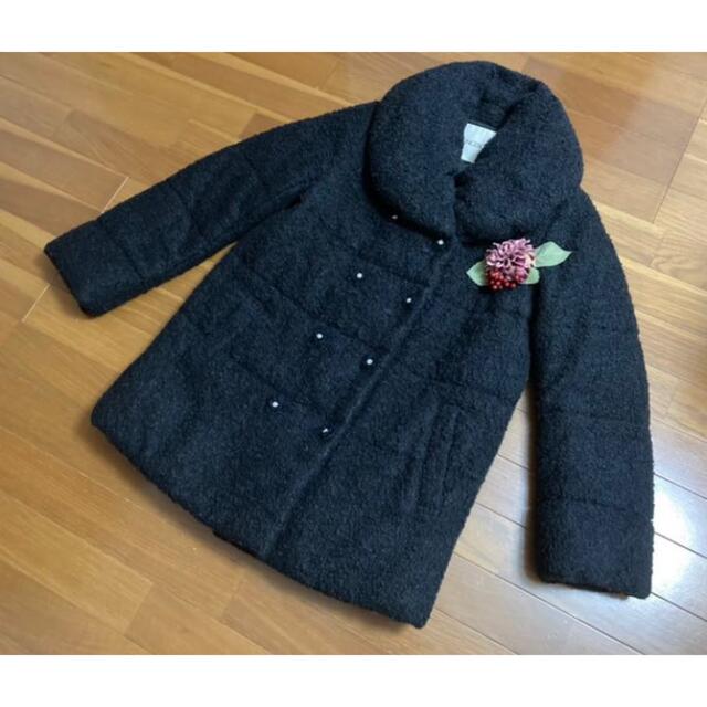 定価49,680円!インゲボルグダウンコート黒お花モチーフ 大きな取引