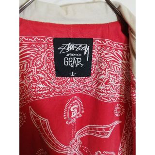 159 STUSSY カバーオール 裏バンダナ柄 L フィールドジャケット