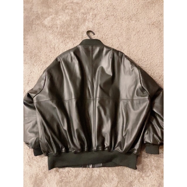 stein OVERSIZED LEATHER FLIGHT JACKET