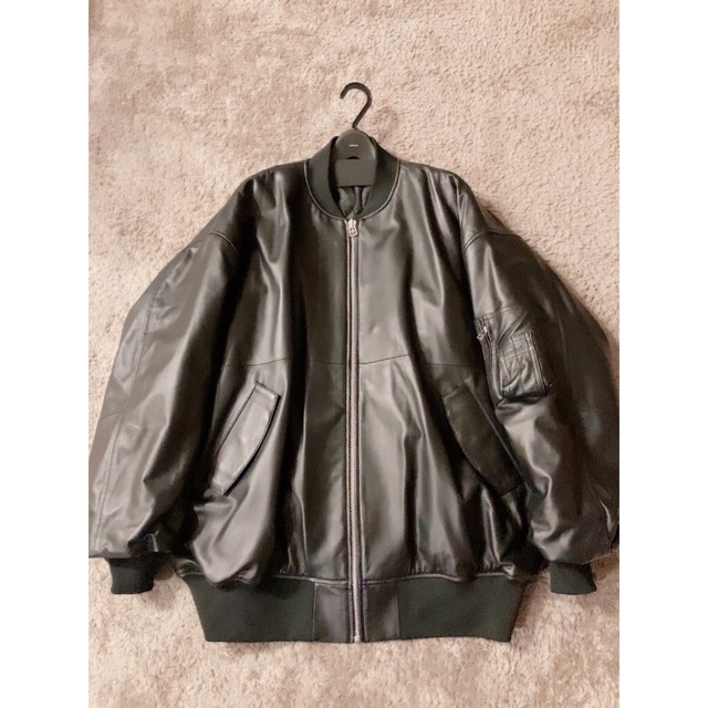 stein OVERSIZED LEATHER FLIGHT JACKET