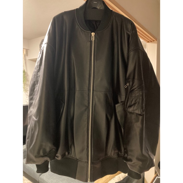 stein OVERSIZED LEATHER FLIGHT JACKET