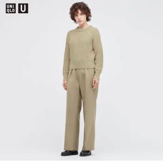 ユニクロU ウールブレンドタックパンツ   21aw 70(スラックス)