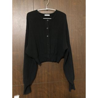 ザラ(ZARA)の stylemixer スタイルミキサー パフスリーブカーディガン　ブラック(カーディガン)