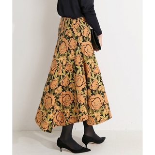 イエナ IENA ALBINI コラボ フラワージャガードスカート 36サイズ