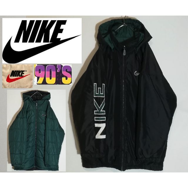 NIKE ナイキ ★ リバーシブル ナイロンパーカー 中綿入り