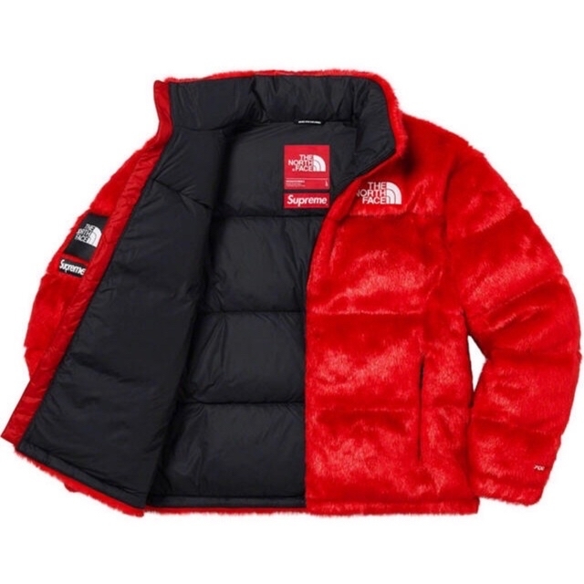 Supreme The North Face Faux Fur ファー L ダウンジャケット