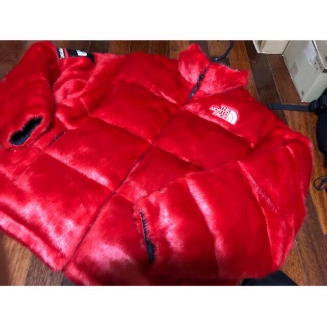 Supreme The North Face Faux Fur ファー L ダウンジャケット