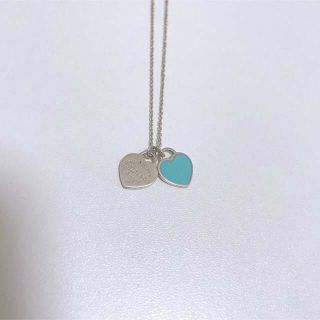 ティファニー(Tiffany & Co.)のティファニーブルー ダブルハートタグ　ネックレス(ネックレス)