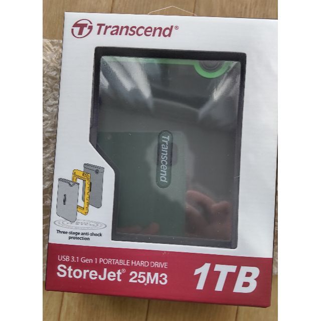 Transcend ポータブルHDD 1TB USB3.1 Gen1 TS1TS