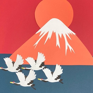壁面飾り　初日の出&富士山(その他)