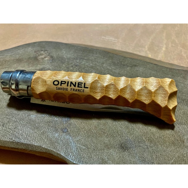 OPINEL(オピネル)のオピネル ナイフ Ｎｏ．8 無骨仕様 カスタムグリップ キャンプ アウトドア釣り スポーツ/アウトドアのアウトドア(調理器具)の商品写真