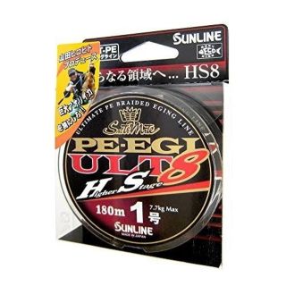 サンライン ソルティメイト HS8 180m 1号 エギング 8本撚り(釣り糸/ライン)