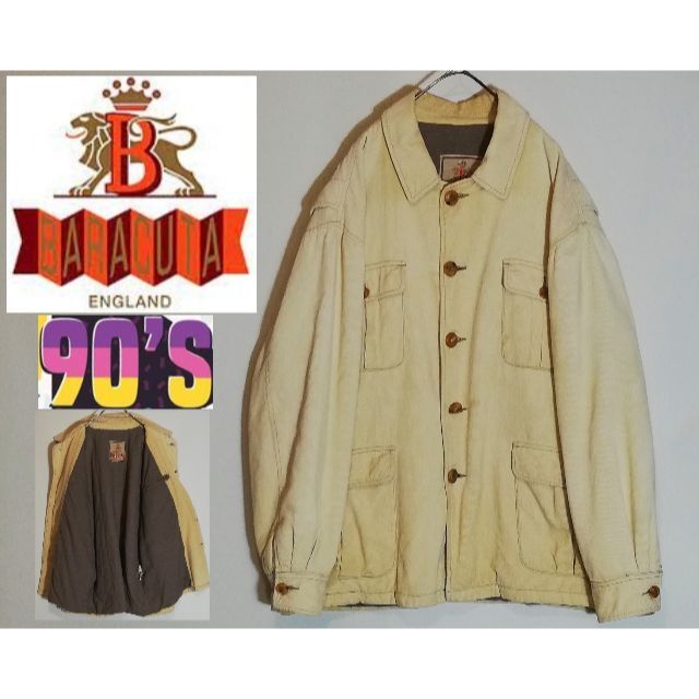 BARACUTA(バラクータ)の173 90年代 Barracuda コーデュロイ フィールドジャケット メンズのジャケット/アウター(カバーオール)の商品写真