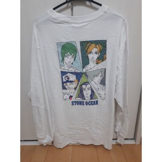 アベイル(Avail)の【新品】ストーンオーシャン 長袖バックプリント集合TシャツMサイズWH ジョジョ(Tシャツ/カットソー(七分/長袖))