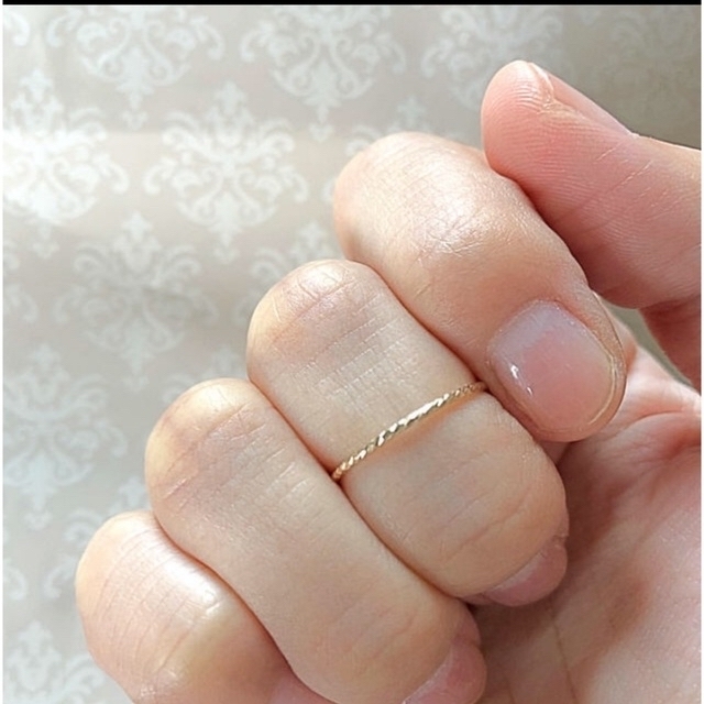 再販♡14kgf♡2個で2,000円♡スパークルグリッターリング♡ ハンドメイドのアクセサリー(リング)の商品写真