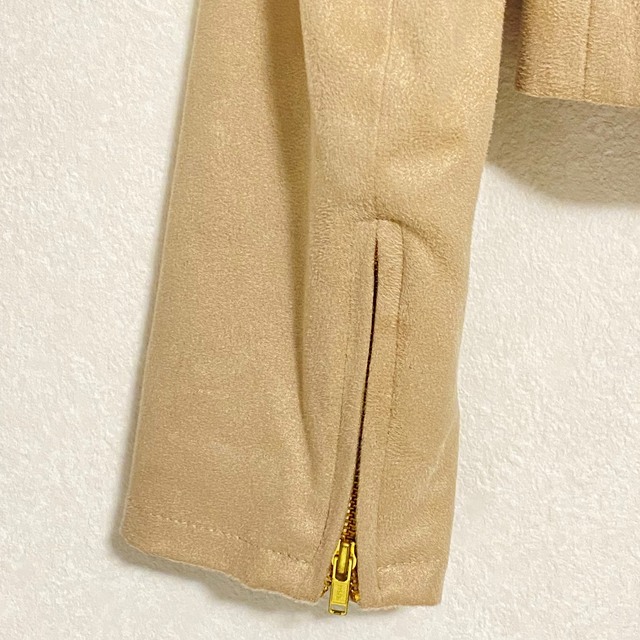 PROPORTION BODY DRESSING(プロポーションボディドレッシング)のPROPORTION body dressing スウェードジャケット レディースのジャケット/アウター(ライダースジャケット)の商品写真