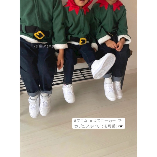 子ども エルフ もこもこ パーカー キッズ ベビー クリスマス サンタ キッズ/ベビー/マタニティのベビー服(~85cm)(ジャケット/コート)の商品写真