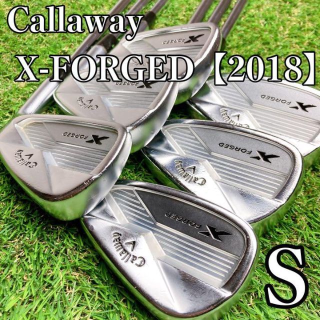高品質】 美品 Callaway X FORGED 2018 右利き アイアン 6本 S
