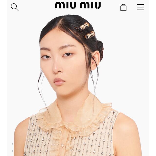 MIUMIU プレックス　ヘアクリップ 1